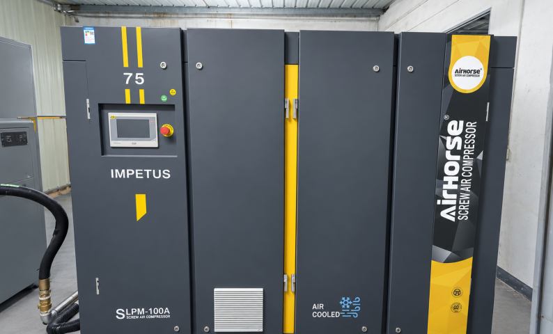 A Returning Customer Chooses Airhorse 75kW Two-Stage Screw Compressor for Stable Production